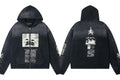 Enfants Riches Déprimés Gradient Dark Large Box Portrait Zip-Up Hoodie - Washed Black
