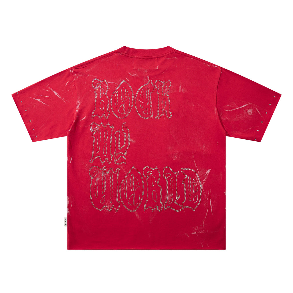 BKYS Skeleton Guitar Rocker Oversized Graphic T‑Shirt